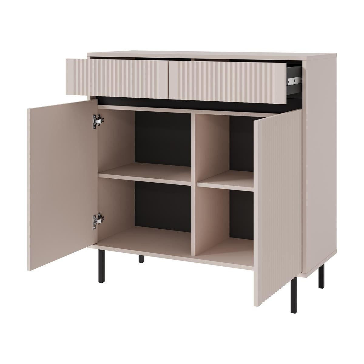 KOMMODE für Wohnzimmer beige CIAO - Beige, Holzwerkstoff (100/100/40cm) - Compleo24