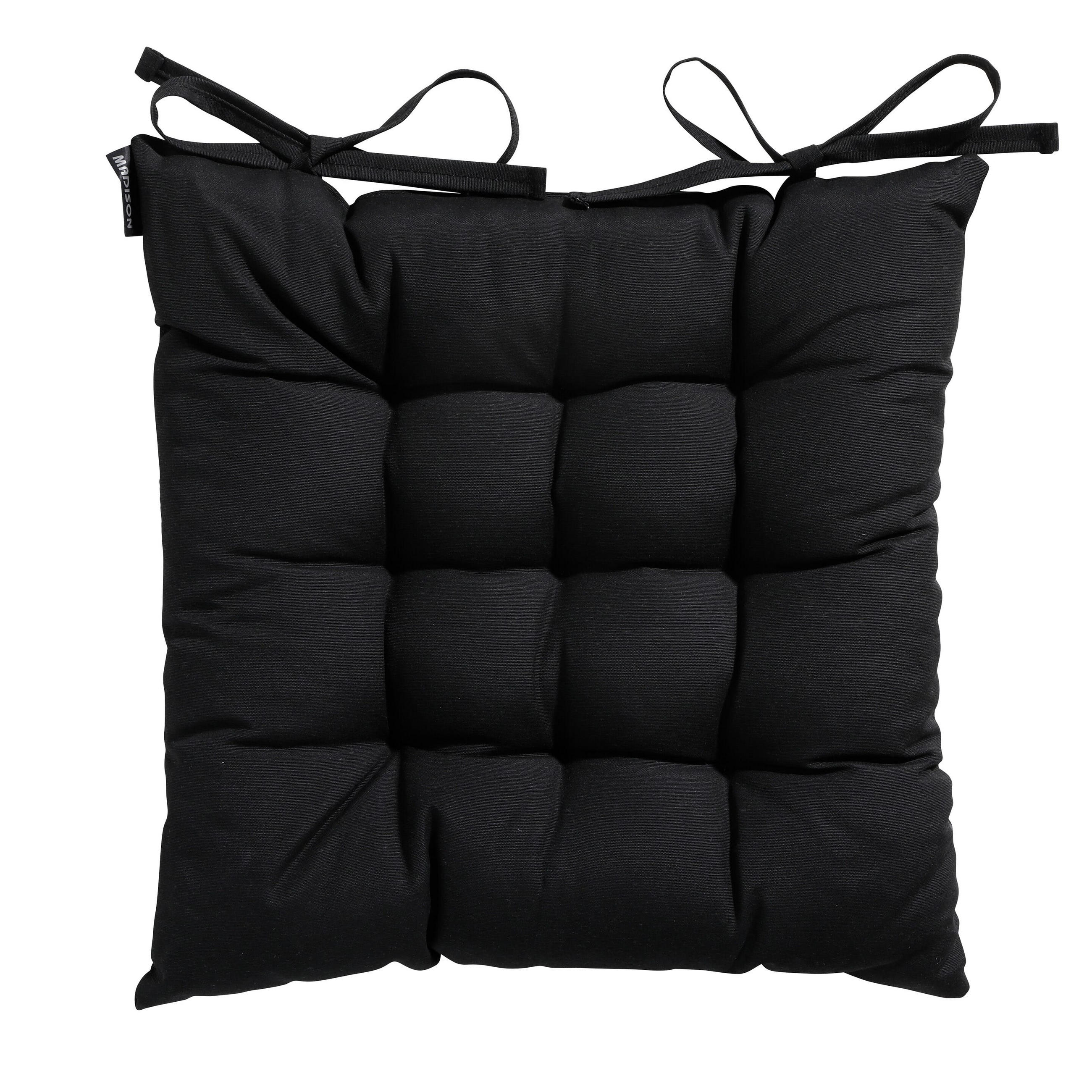 SITZKISSEN Panama 46/46 cm 4er-Set - Schwarz, Textil (46/6/46cm) - Madison