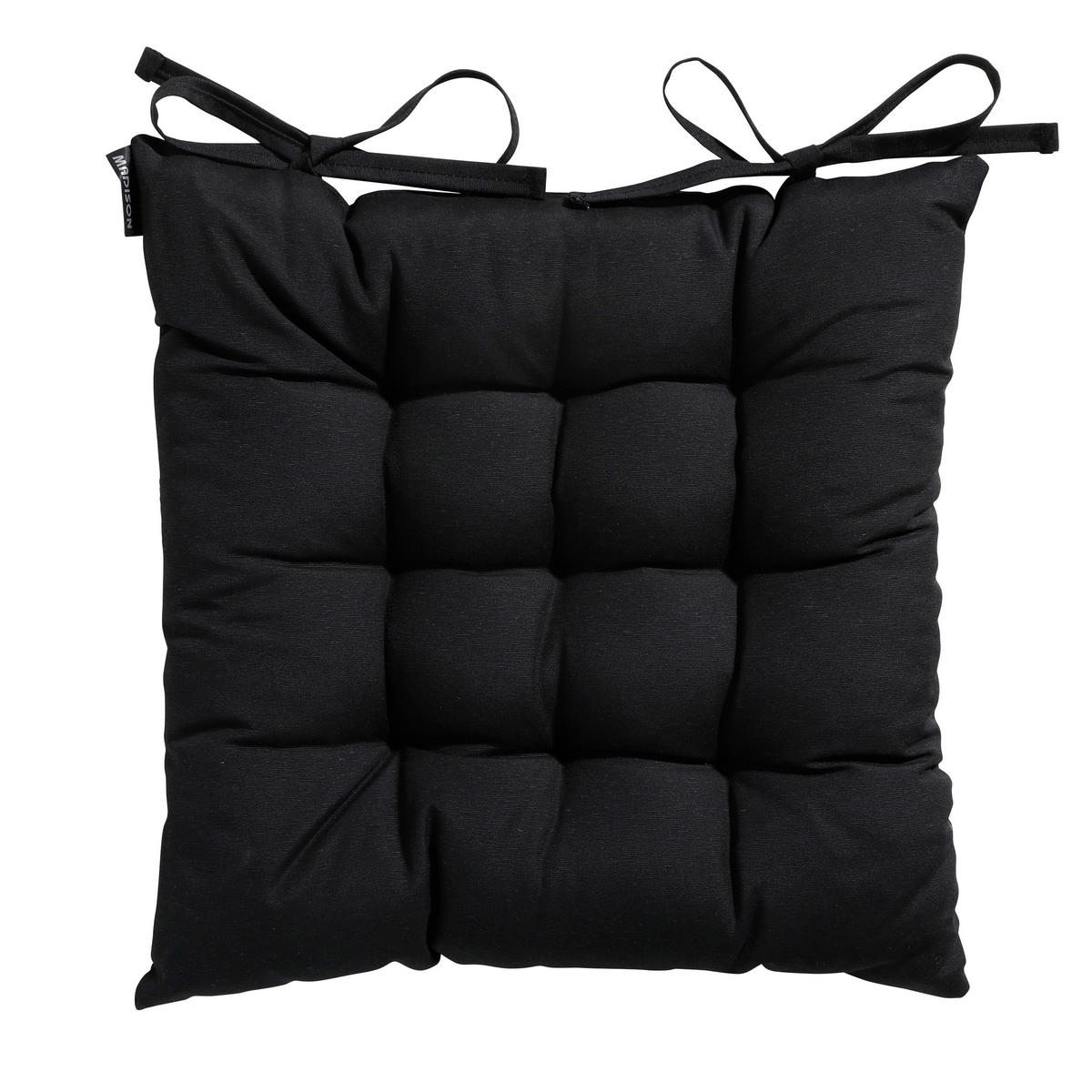 SITZKISSEN Panama 46/46 cm 4er-Set - Schwarz, Textil (46/6/46cm) - Madison