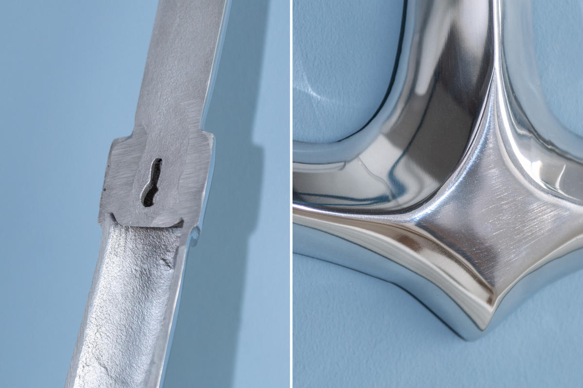 WANDDEKORATION ANCHOR Metall Silber 70 cm - Silberfarben, Metall (45/70/3cm) - riess-ambiente