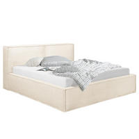 POLSTERBETT - Creme, Textil (140/200cm) - home24