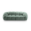 SOFA Diana aus Strukturierter Samt minze 3 Sitzplätze - Mintgrün, Textil (114/72/234cm) - Micadoni