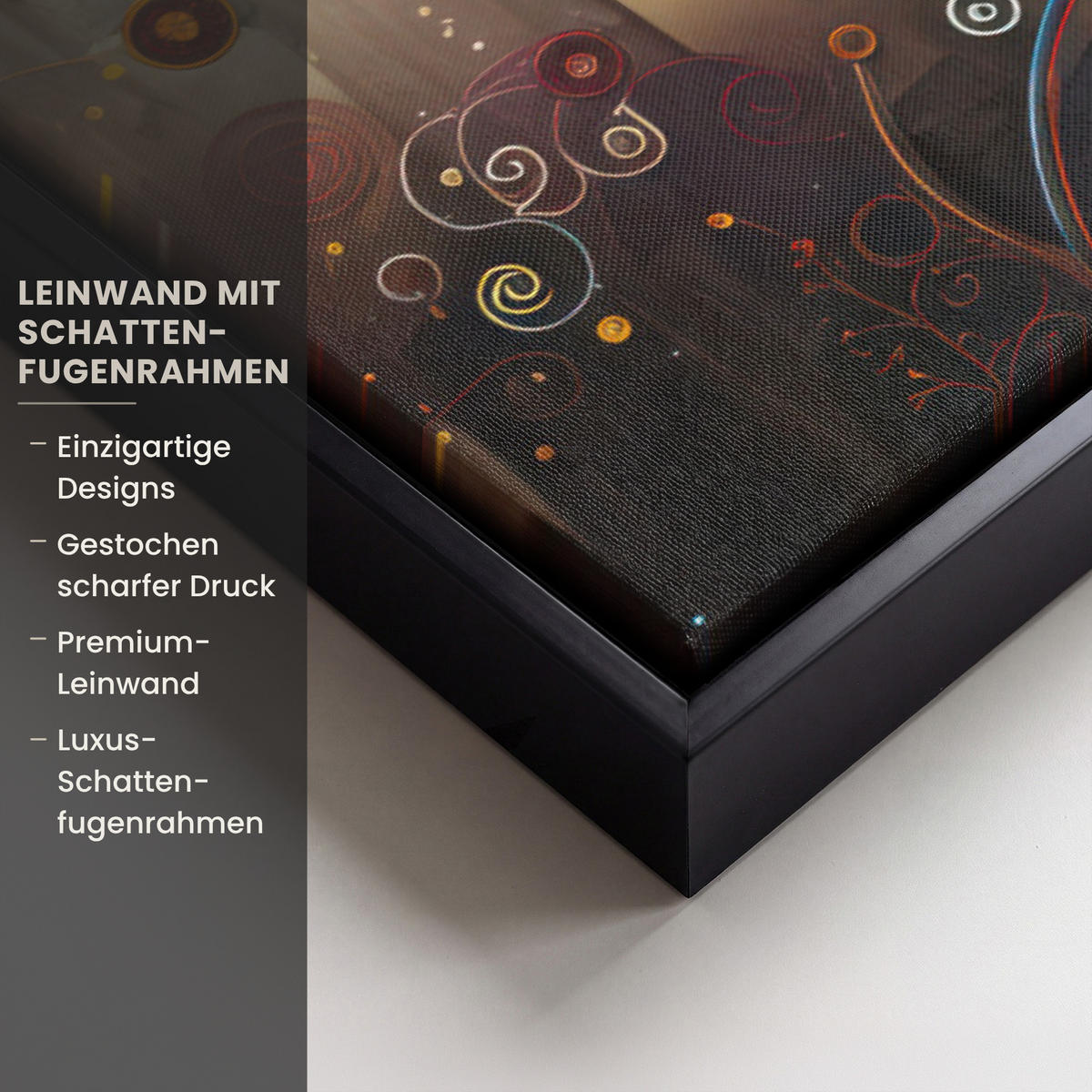 LEINWAND Bilder mit Rahmen - Baum - Baum des Lebens - Farbe - 60x40 - Braun, Textil (60/40cm) - MuchoWow