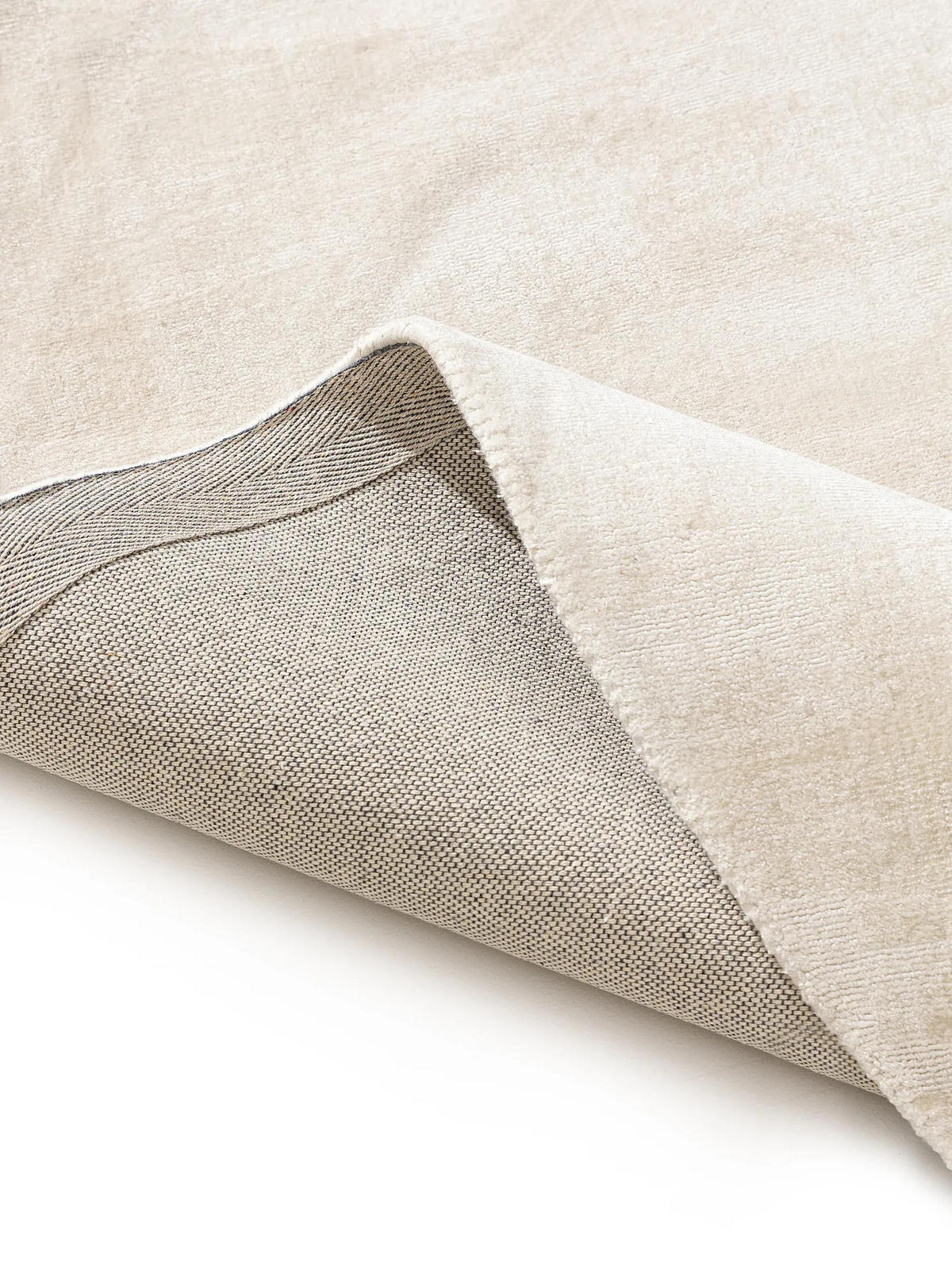 VISKÓZOVÝ koberec Nova Krémová ø 200 cm kulatý - krémová, textil/přírodní materiály (200/200cm) - benuta Pure