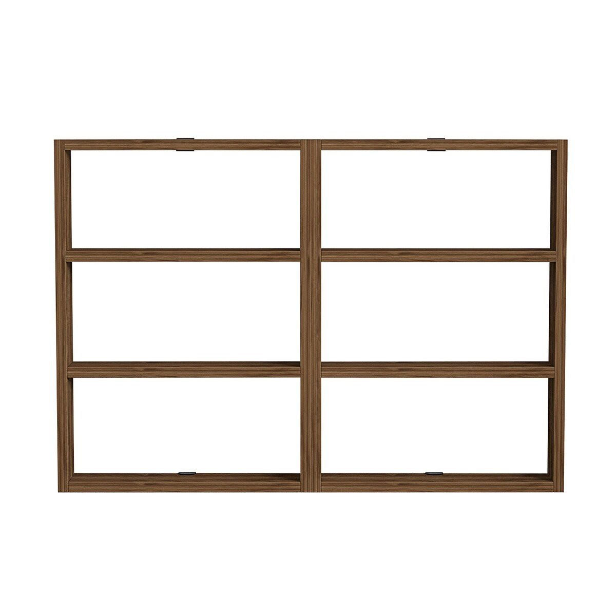 WANDREGAL mit 6 Ablagen - joy 84,6/9/60 cm - Naturfarben, Holzwerkstoff (9/60/84.6cm) - Calicosy
