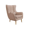 SESSEL Estjano Cord - Hellrosa/Beige, Holz (80/106/95cm) - MIRJAN24