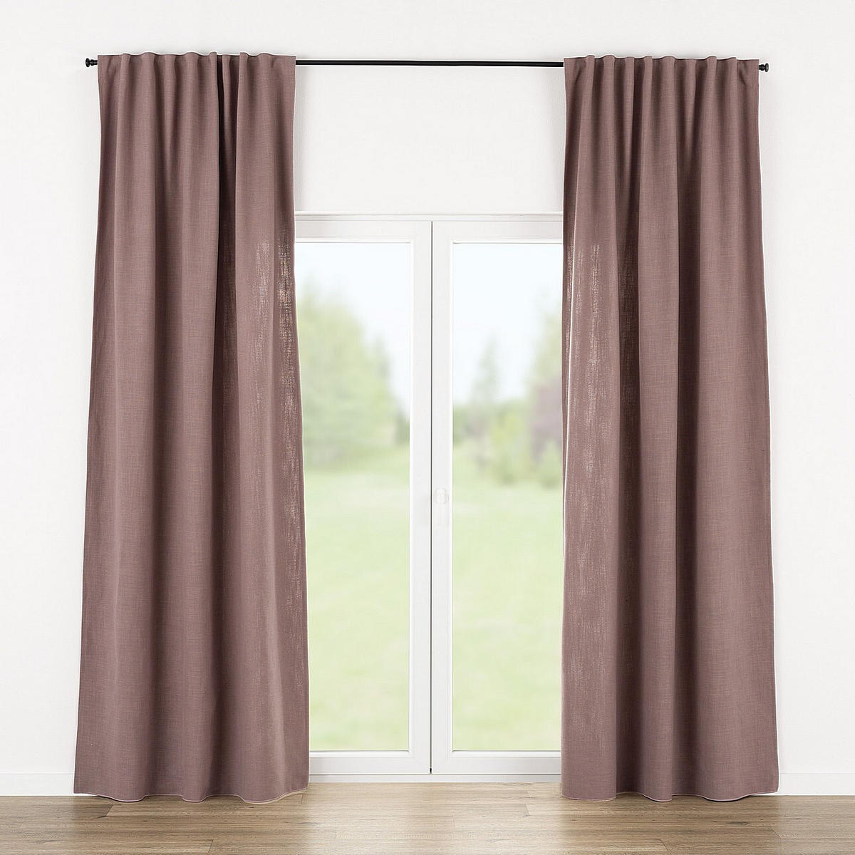 FERTIGVORHANG 140x280cm rosa - Rosa, Textil (140/280cm) - Dekoria