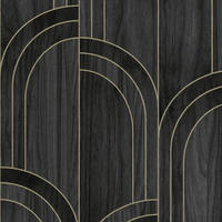 VLIESTAPETE - Modella Wood Black - Schwarz, Papier/Kunststoff (52/1000cm) - Sublime