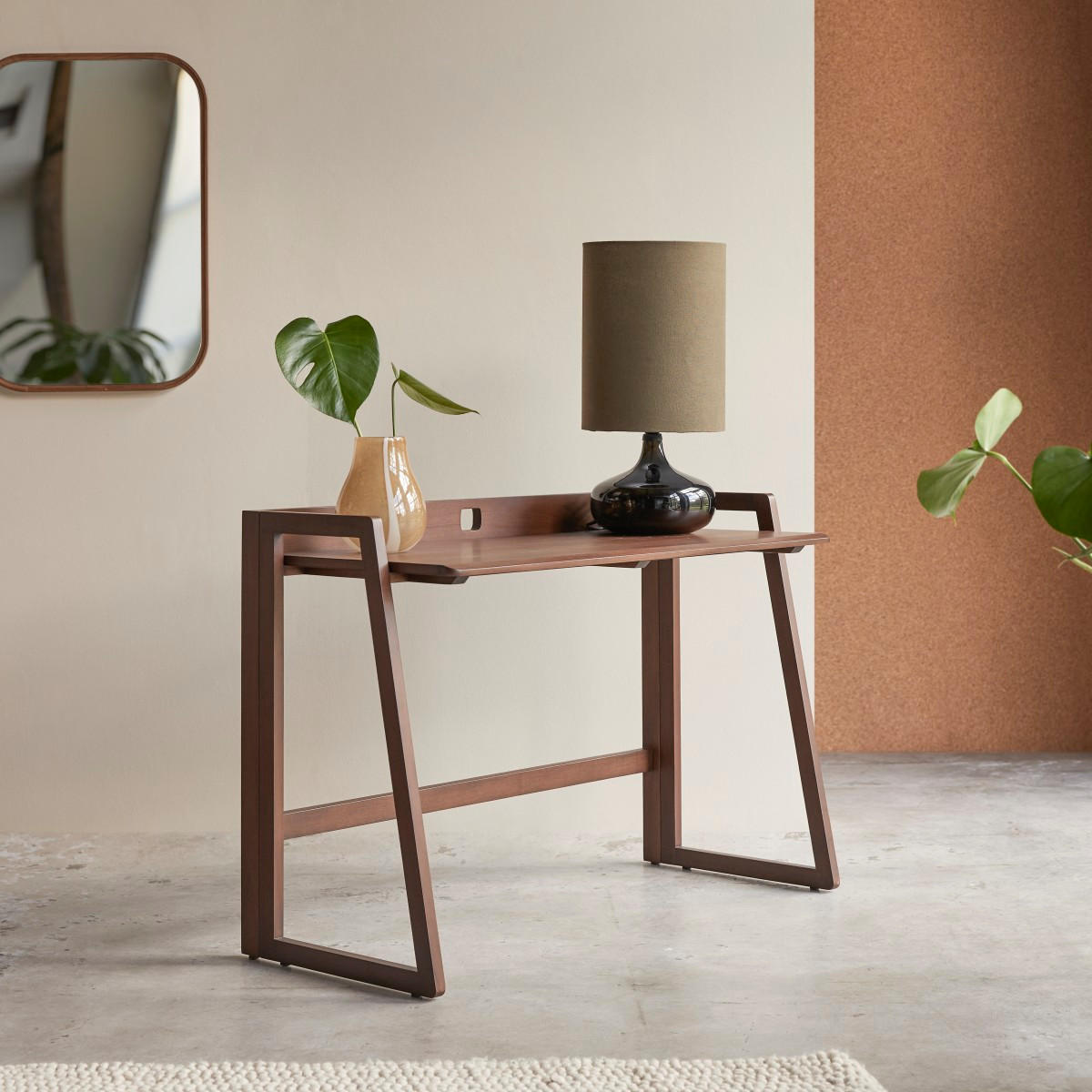 SCHREIBTISCH Philip Braun aus Teak - Braun, Holz (53/120/82cm) - Tikamoon