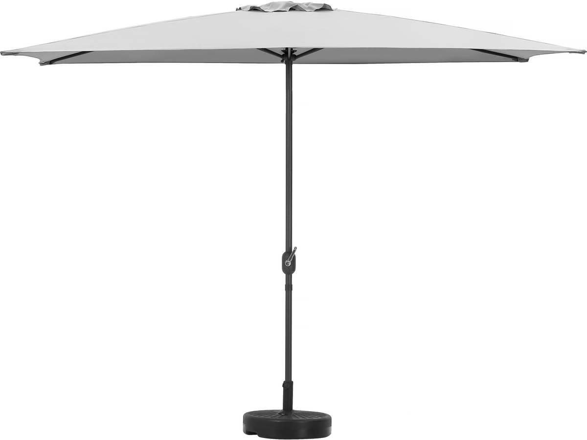 SONNENSCHIRM sol 2 Grau - Grau, Metall (300/200cm) - Habitat Garten