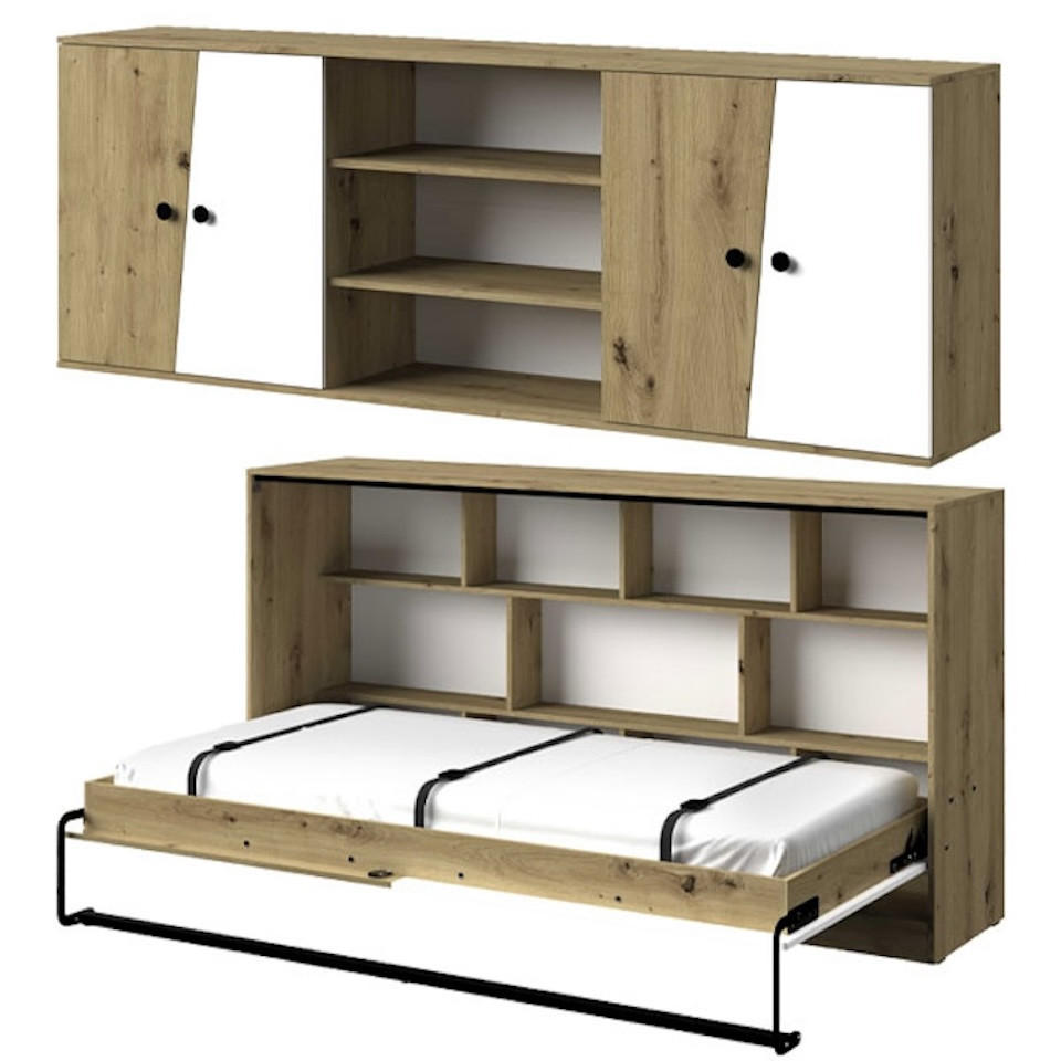 Feldmann-Wohnen Jugendzimmer-Set Schwarz 213x189x136 cm