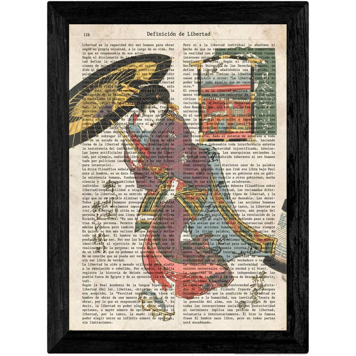 POSTER Set Mit 4 Alte Japan Mit Japanischen Motiven Größe A4 Rahmenlos - Klar, Papier (21/1/29.7cm) - Nacnic