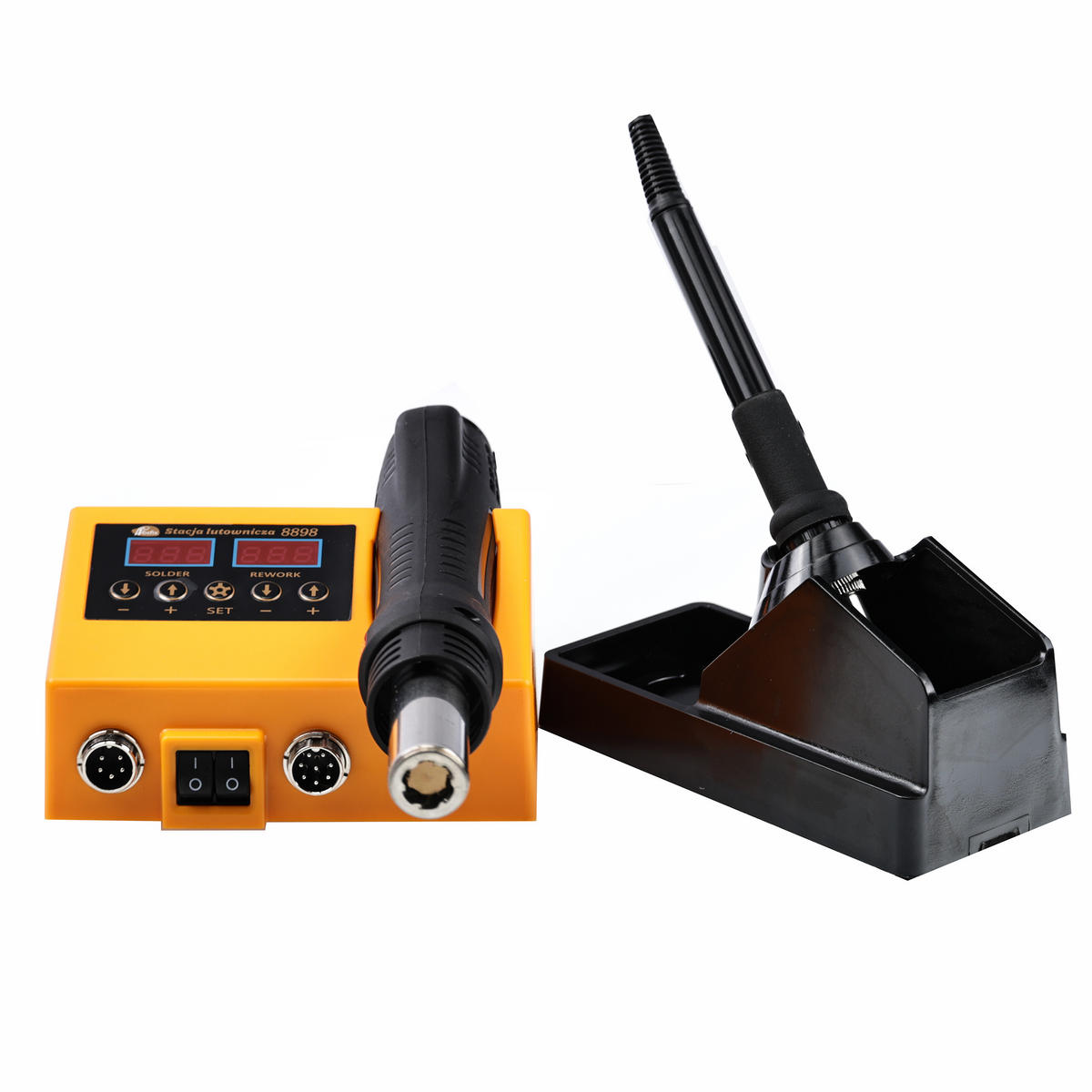 LÖTKOLBEN OH660 2-in-1 Set - 660 W, Hot-Air 100-500 °C, Lötkolben 60 W, PID, 22 mm Düse - Multicolor, Kunststoff/Metall (10/10/10cm)