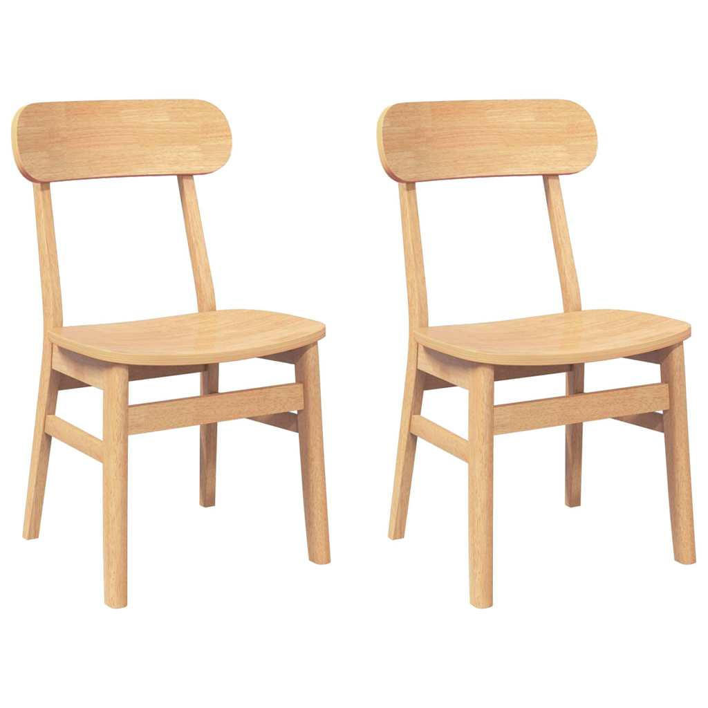 STUHL-SET 2 Stk Wolfsgrund 46/81.5/47 cm - Braun, Holz (46/81.5/47cm) - ZMH