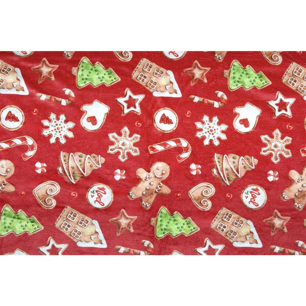 Thumbnail - Weihnachtsdecke, Rot, Textil, 160x130 cm, Wohntextilien, Decken, Kuscheldecken