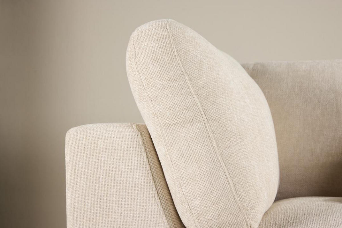 SOFFA Salerno 311 x 102 x 86 cm – beige - Beige, Textil/Plast (311/86/102cm) - ebuy24