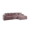 ECKSOFA Megan In Poso - Altrosa, Holzwerkstoff/Textil (331/165cm) - Fun Möbel