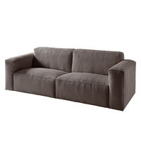3-SITZER SOFA - Dunkelbraun, Textil (240/75/96cm) - home24