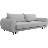 3-SITZER SCHLAFSOFA Cortez hellgrau - Hellgrau/Schwarz, Textil (251/76/95cm) - Beautysofa
