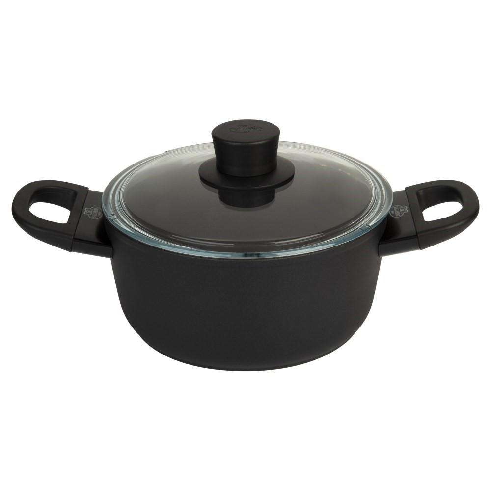 TOPF Schwarz 20/20/15 cm 750029200 - Schwarz, Metall (20cm) - Ballarini