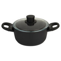 TOPF Schwarz 20/20/15 cm 750029200 - Schwarz, Metall (20cm) - Ballarini