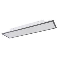 LED DECKENLEUCHTE Doro Grau Aluminium - Grau, Metall (80/20/7.5cm) - Globo Lighting