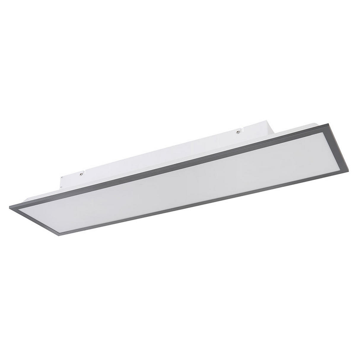 LED DECKENLEUCHTE Doro Grau Aluminium - Grau, Metall (80/20/7.5cm) - Globo Lighting