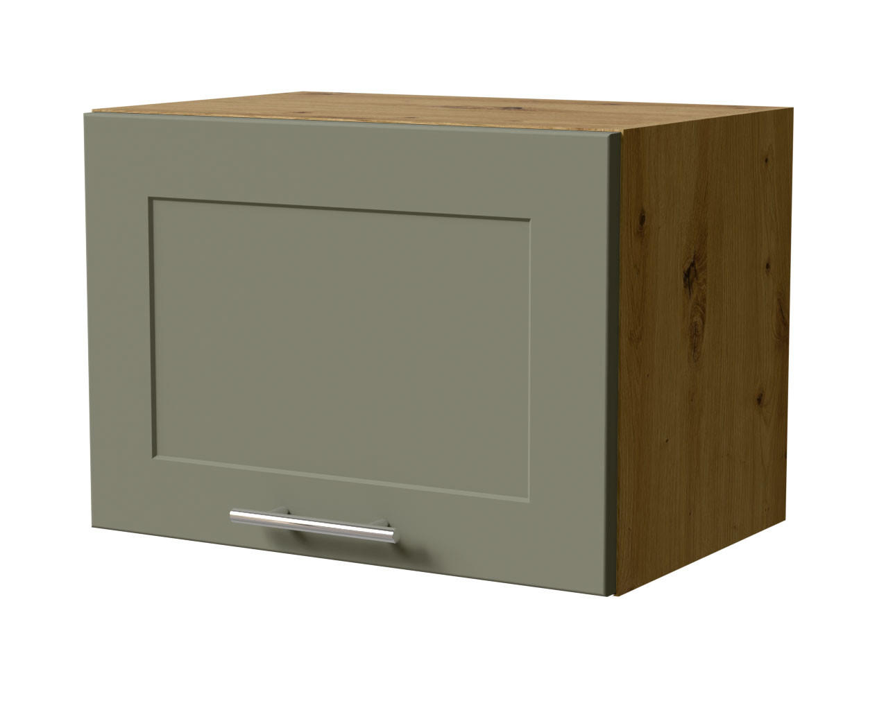 KLAPPHÄNGESCHRANK Oslo W4B/50 Eiche Artisan / Reed Green Matt 50 / 32,5 / 36cm - Eiche Artisan/Grün, Holz/Holzwerkstoff (50/36/32.5cm) - Feldmann-Wohnen
