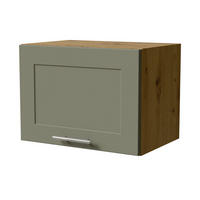 KLAPPHÄNGESCHRANK Oslo W4B/50 Eiche Artisan / Reed Green Matt 50 / 32,5 / 36cm - Eiche Artisan/Grün, Holz/Holzwerkstoff (50/36/32.5cm) - Feldmann-Wohnen