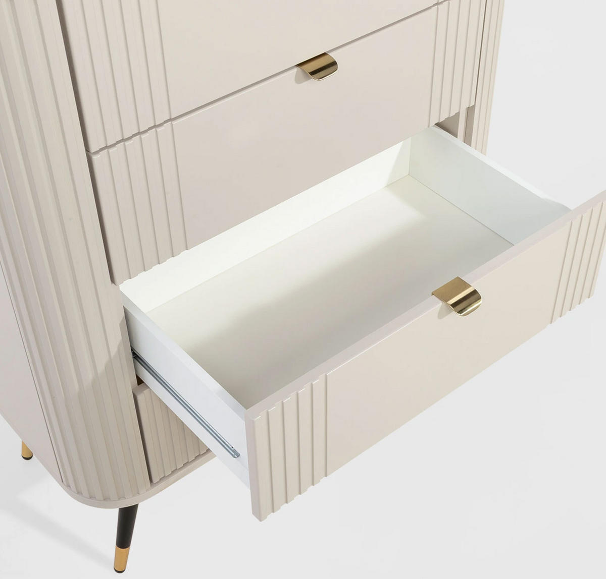 KOMMODE Onyx Kaschmir / Gold 78,4 / 40 / 98,4cm - Kaschmir/Beige, Holz/Holzwerkstoff (78.4/98.4/40cm) - Feldmann-Wohnen
