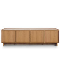 TV-LOWBOARD SUNA 195 cm (Karamell Eiche, Push to Open) - Eichefarben, Holz/Holzwerkstoff (195/55/39cm) - Ravio