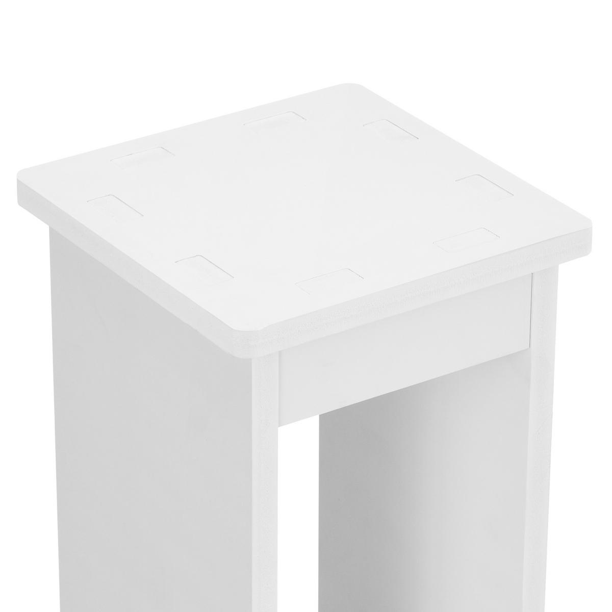 BADEZIMMERREGAL Arvika - Weiß, Kunststoff (17/80/17cm) - [en.casa]