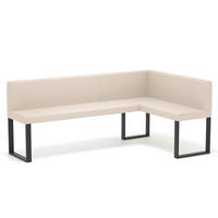 ECKBANK rechts SANA U Kunstleder glatt, 128/168 cm Beige - Beige, Kunststoff/Textil (128/168cm) - Idohome