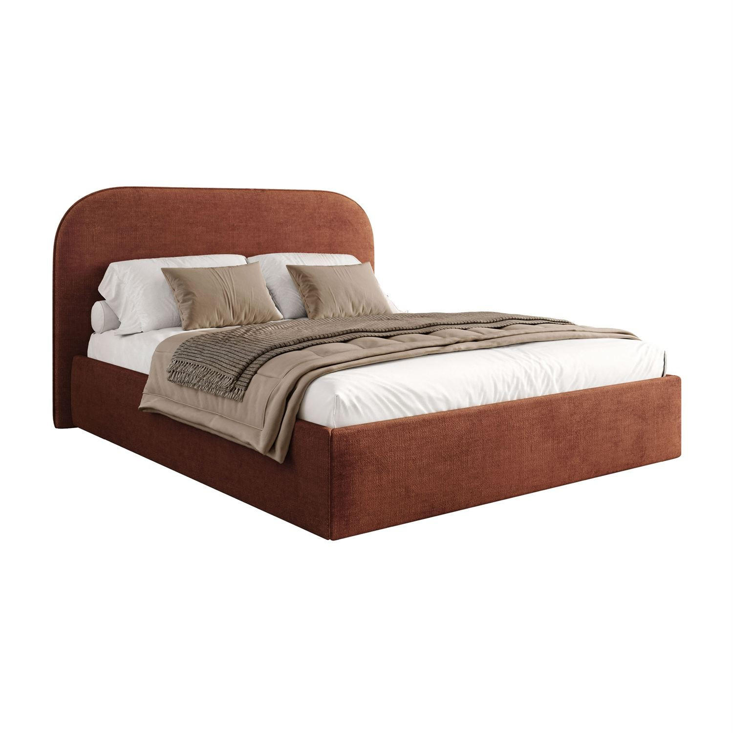 Lookway Polsterbett Rotbraun 160x200 cm