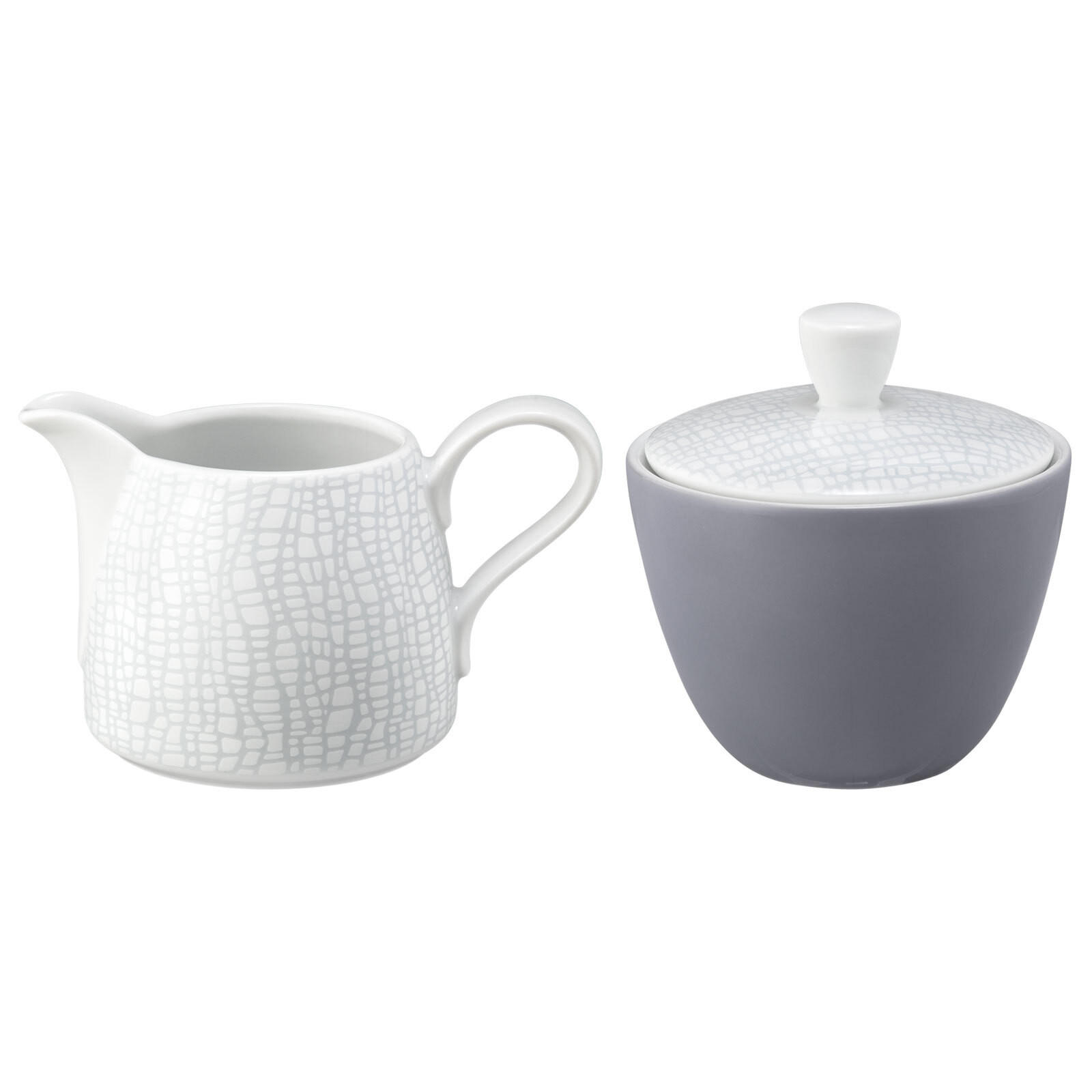 MILCH- UND ZUCKER-SET Life Fashion Elegant Grey je 260 ml - Grau, Keramik (1/1cm) - Seltmann Weiden
