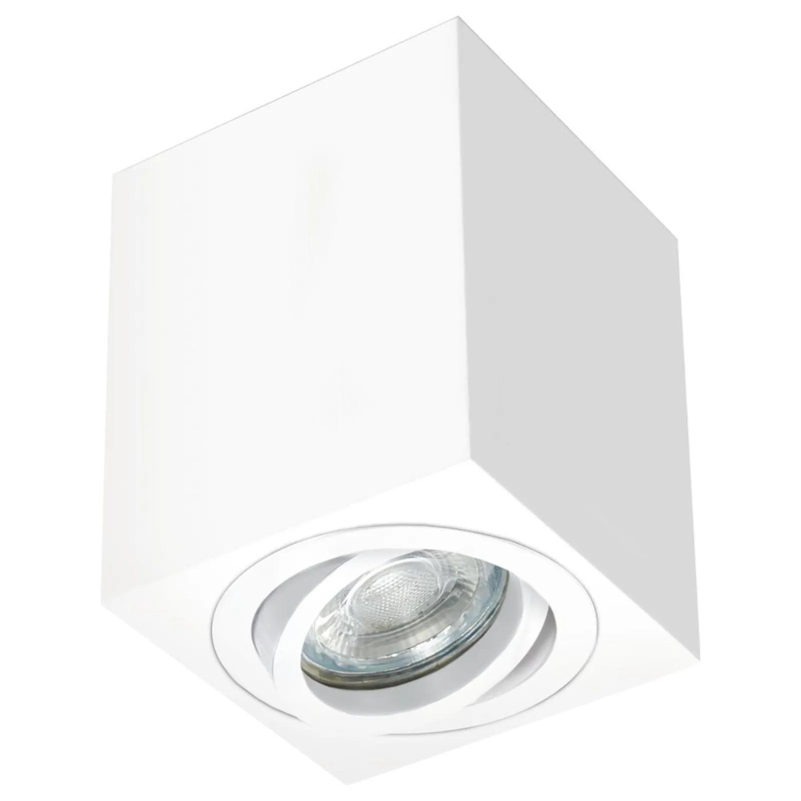DECKENSTRAHLER Weiß - Weiß, Metall (8/8/10cm) - click-licht