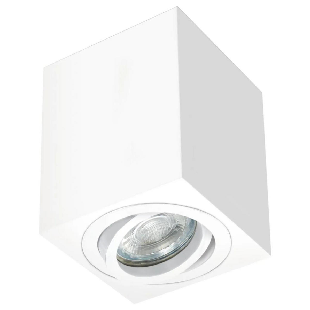 DECKENSTRAHLER Weiß - Weiß, Metall (8/8/10cm) - click-licht