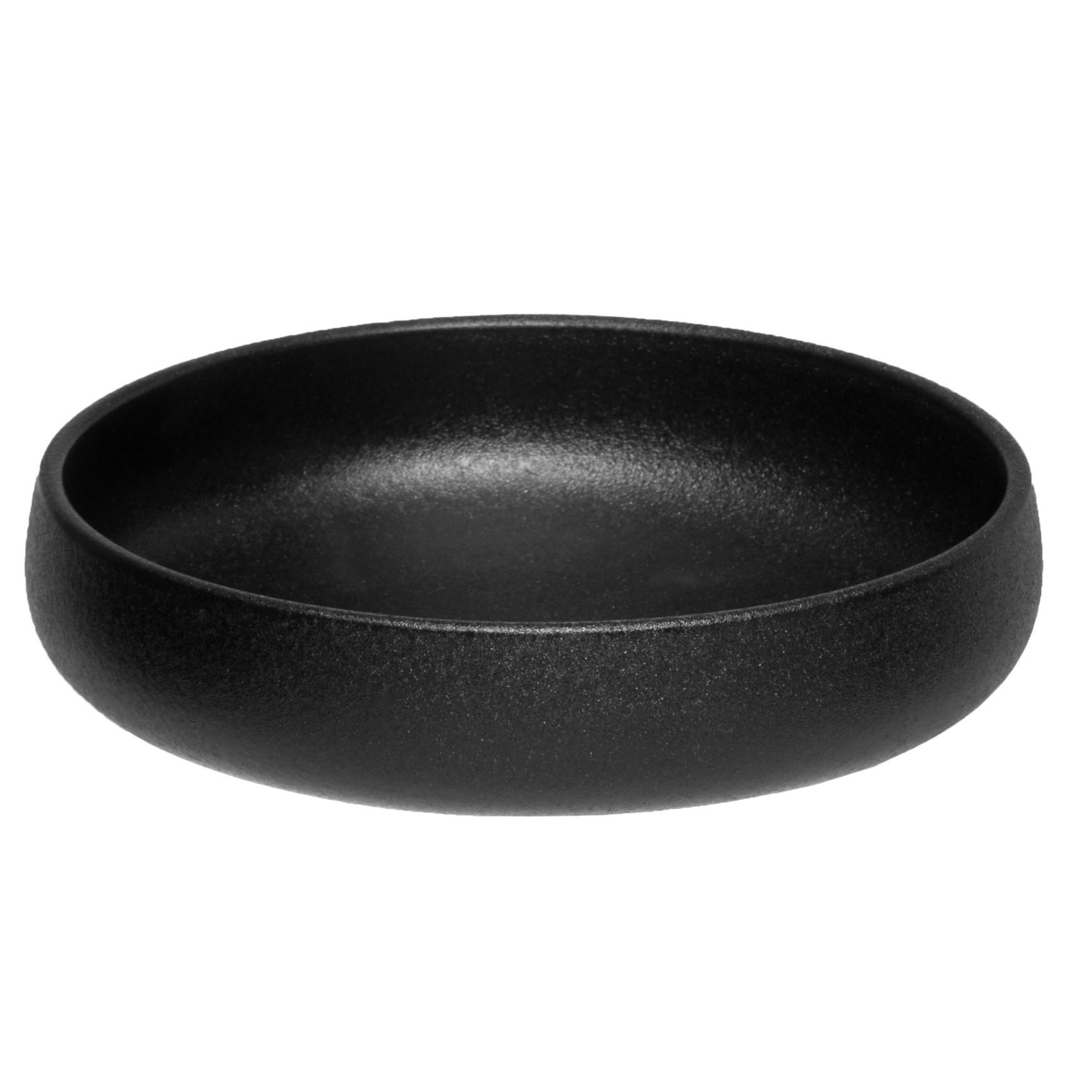 KERAMIKTELLER Robust 15,5 cm - Schwarz, Keramik (15.5cm)