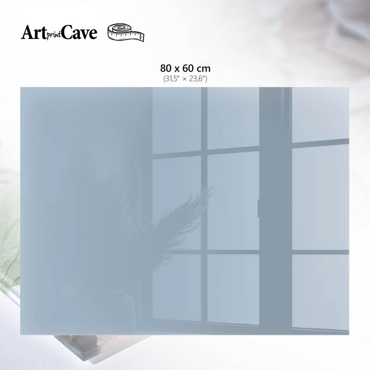 GLASPLATTE 80x60 cm – Pastellblau - Pink, Glas (0.4/80/60cm) - ArtPrintCave