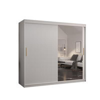 SCHWEBETÜRENSCHRANK 200/200/62 2-türig - Goldfarben/Weiß, Holz/Kunststoff (200/200/62cm) - MÖBEL KRYSPOL