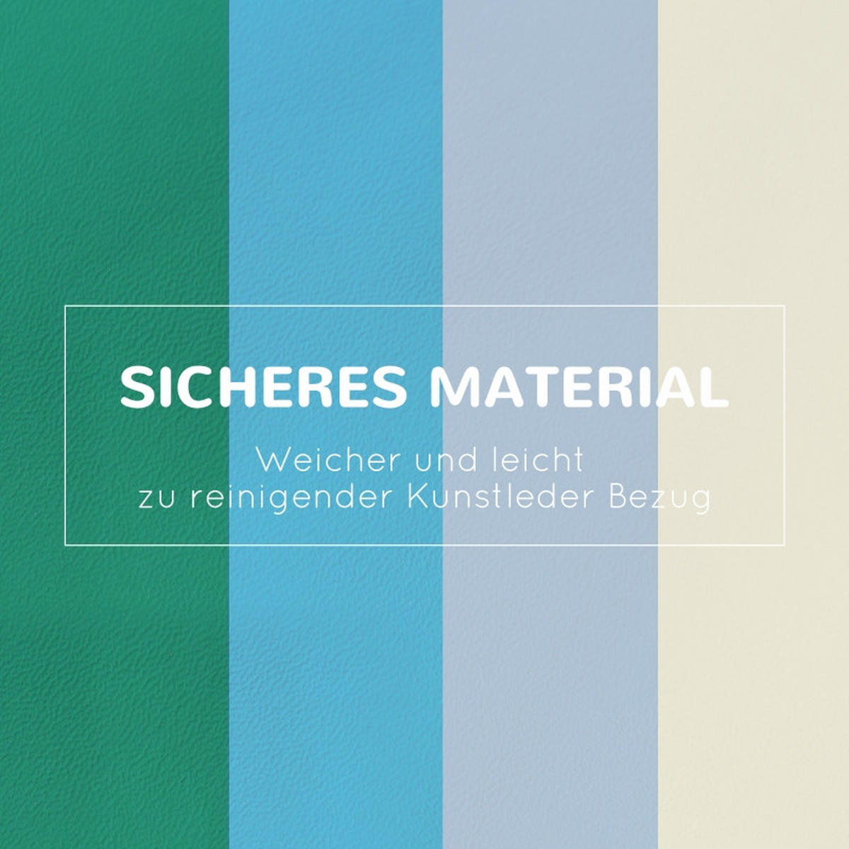 KONSTRUKTIONSSPIELZEUG Bausteine für 1–3 Jahre Blau - Hellgrau, Leder (50/39/150cm) - Korfee