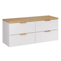 SKŘÍŇKA POD UMYVADLO 120.6cm Oria Bílá - bílá, kompozitní dřevo (120.6/50/46.5cm) - Petits-meubles
