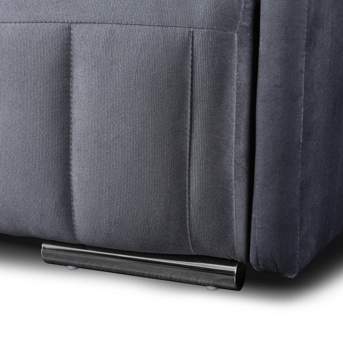 SCHLAFSOFA LUMO Schlaffunktion Zweisitzer Grau - Grau, Holz/Textil (204/91/96cm) - makarowski meble