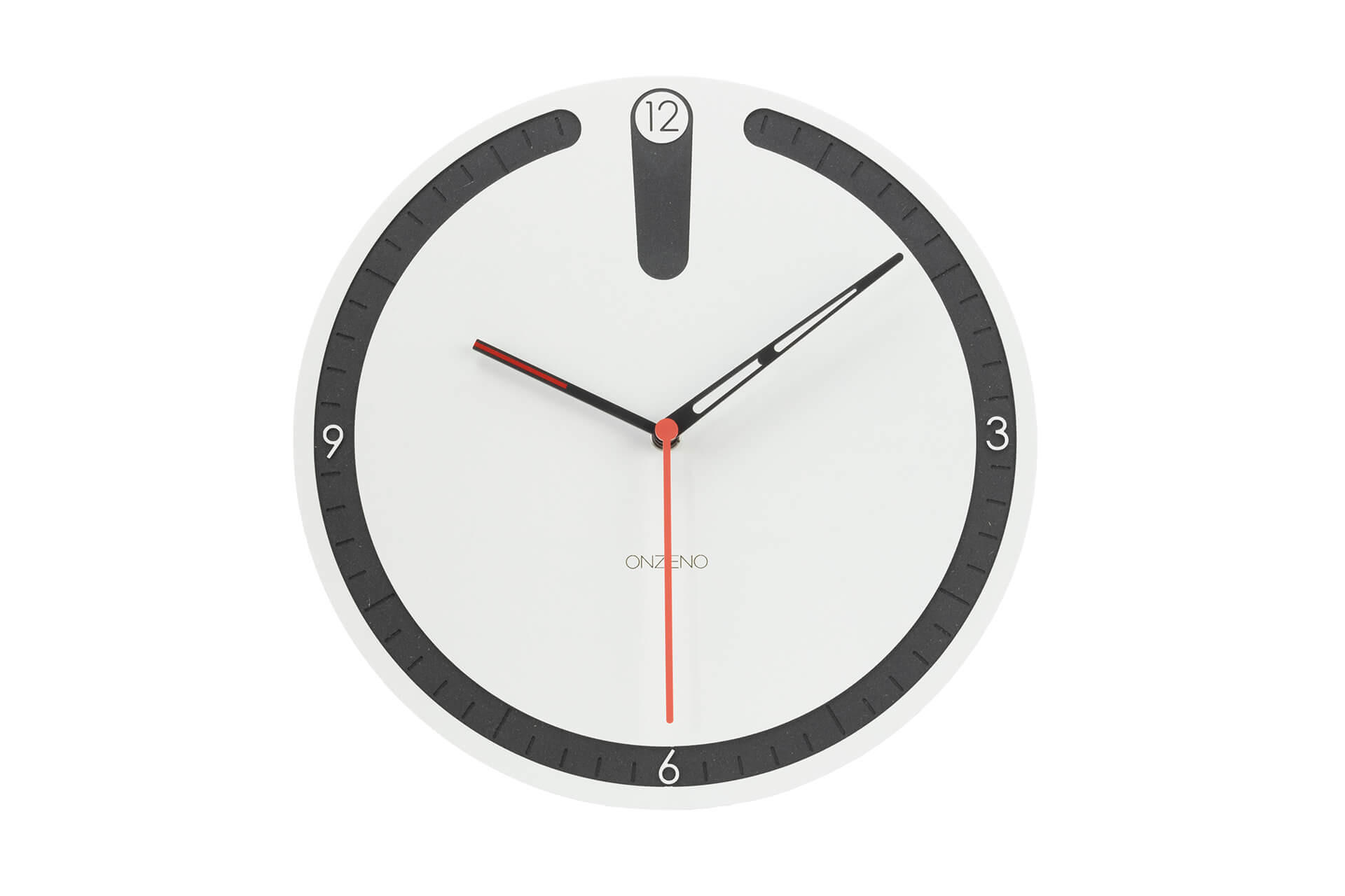 WANDUHR Design Weiß 29/29 cm - Weiß, Holzwerkstoff (0.42/29/1cm) - ONZENO