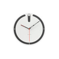 WANDUHR Design Weiß 29/29 cm - Weiß, Holzwerkstoff (0.42/29/1cm) - ONZENO