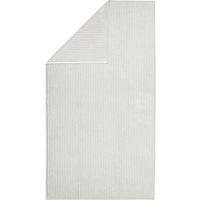 DUSCHTUCH TWO-TONE STRIPES 480 PLATIN - 76 - Grau, Textil (80/150cm) - Cawoe