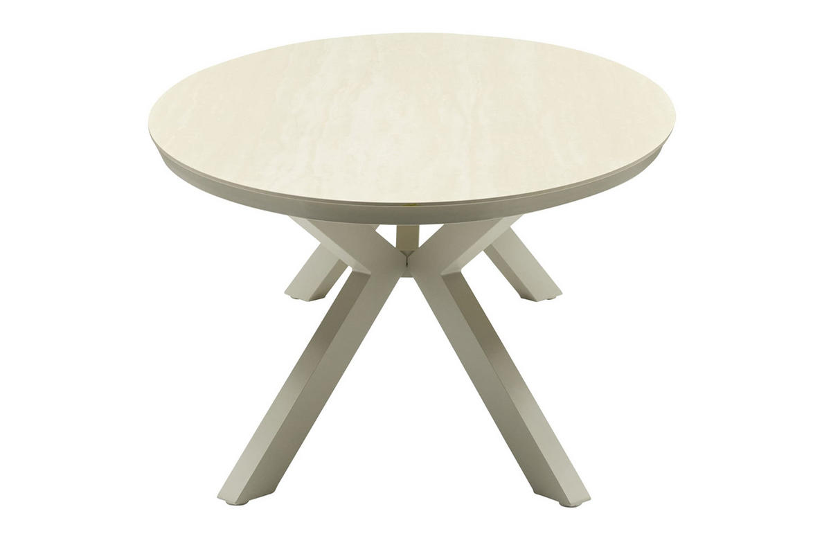 GARTENTISCH Malte 220x120x69 cm, Stein, Taupe - Taupe, Stein (120/220/69cm) - dasmöbelwerk