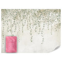 FOTOTAPETE für Wohnzimmer Blätter Pflanzen Natur 300x210 - Beige/Grün, Papier (300/210cm) - Muralo