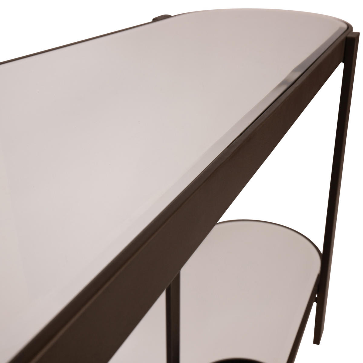 BEISTELLTISCH Yozan Braun 160/44/80cm - Braun, Metall (160/44/80cm) - PTMD Collection