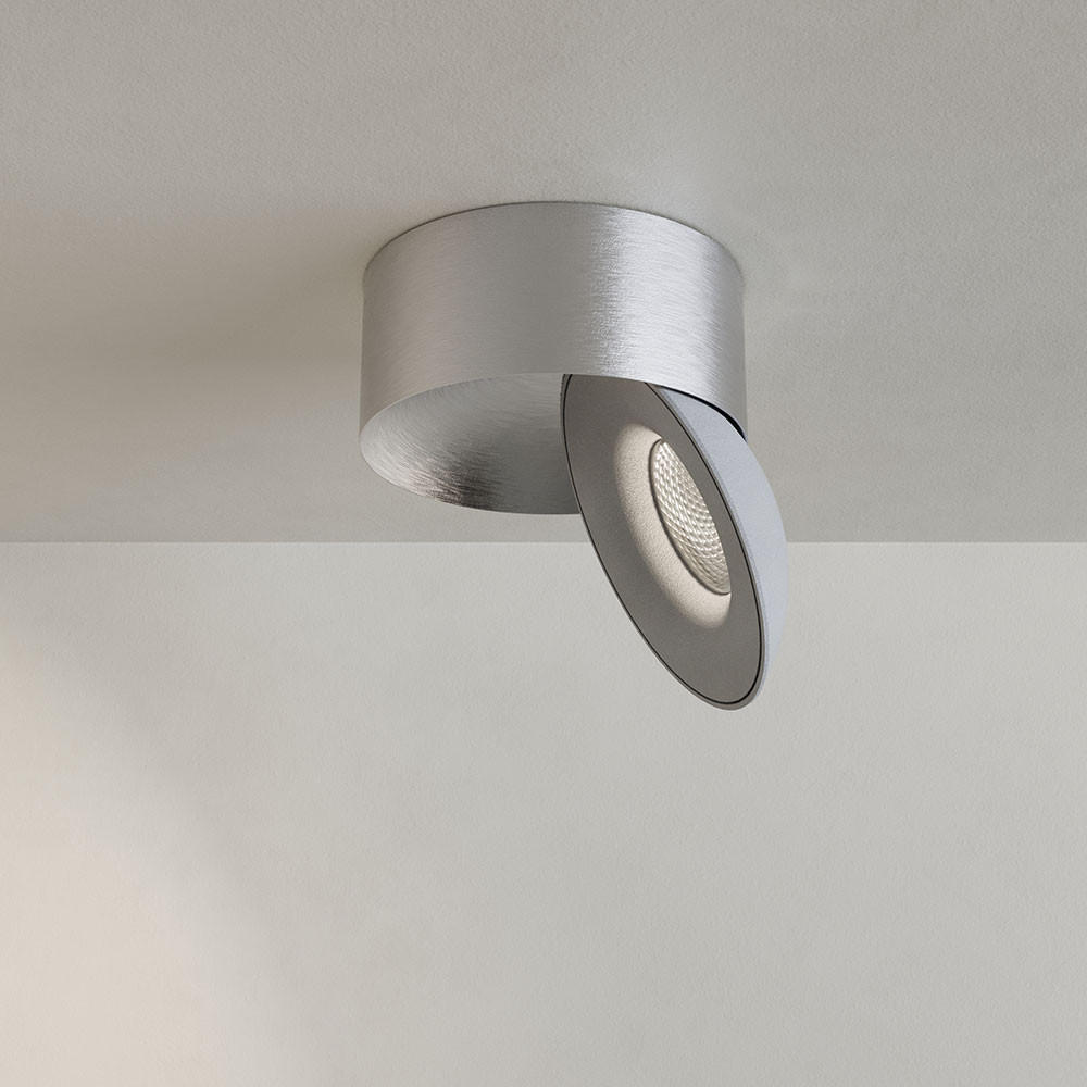 LED-AUFBAULEUCHTE Santa Neo Aluminium/Weiß Neutralweiß - Alufarben/Weiß, Metall (10.8/10.8/5cm) - s.luce